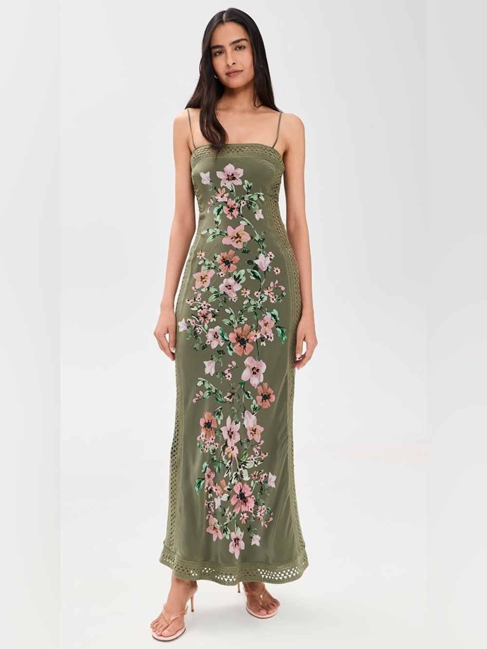 Bec & Bridge Camelia Maxi Dress Floral Green Size 2